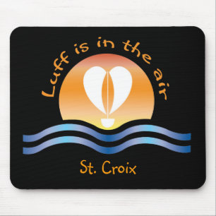 Luffers Sunset_Luff is in the air St. Croix Mouse Pad