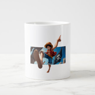 Luffy and the Pirate Large Coffee Mug