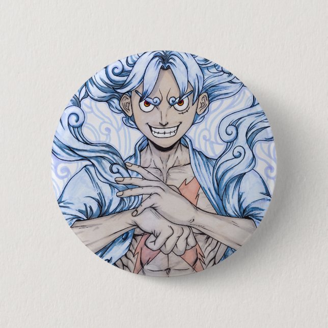 Luffy Gear 5 6 Cm Round Badge (Front)