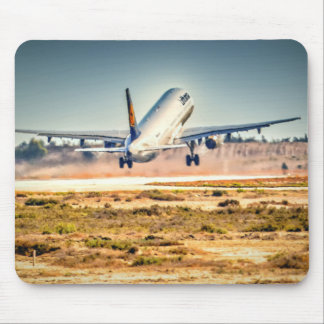 Lufthansa takeoff mouse pad