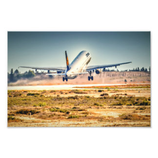 Lufthansa takeoff photo print