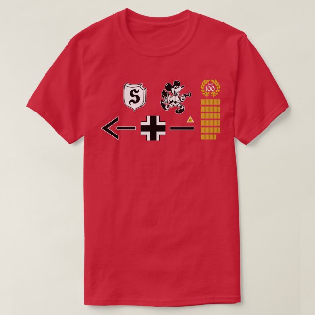 Luftwaffe Ace General Adolf Galland  T-Shirt (Design Front)