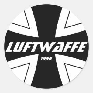 Luftwaffe Classic Round Sticker, Glossy Classic Round Sticker