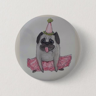 Lug the Pug Badge - Party Dress Up