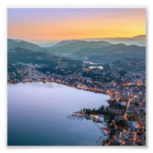 Lugano Switzerland Photo Print