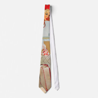 Luggage accident pinup girl tie
