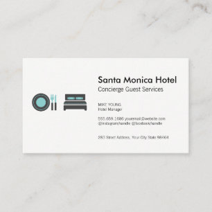 Luggage Hotel Services Bed and Breakfast Appointment Card