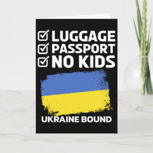 Luggage Pport Ukraine Bound Ukrainian Travel Vacat Card