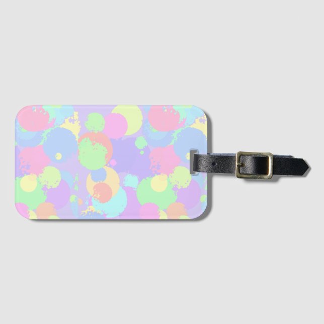 Luggage table pasteltin luggage tag (Front Horizontal)