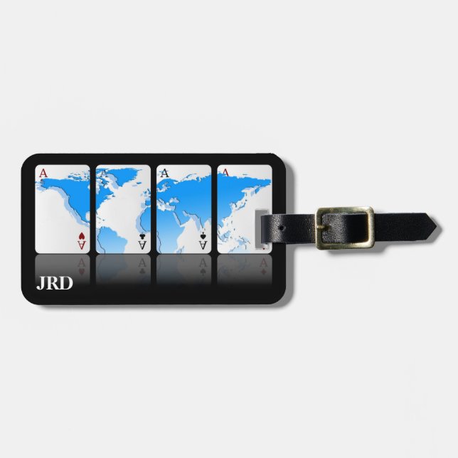 Luggage Tag, Aces High Tag (Front Horizontal)
