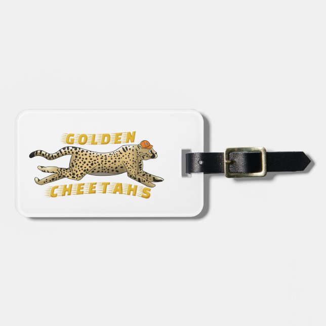 Luggage Tag - Golden Cheetahs (Front Horizontal)