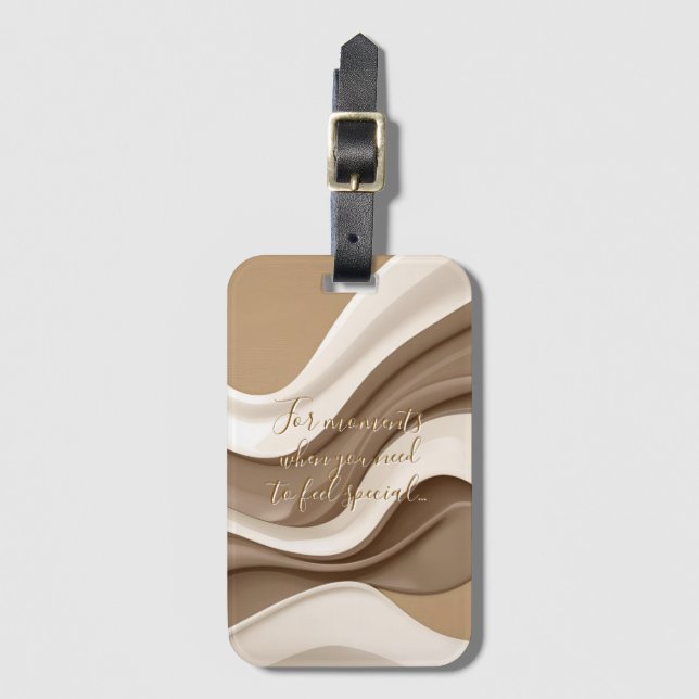 Luggage tag in stylish graphic (Front Vertical)