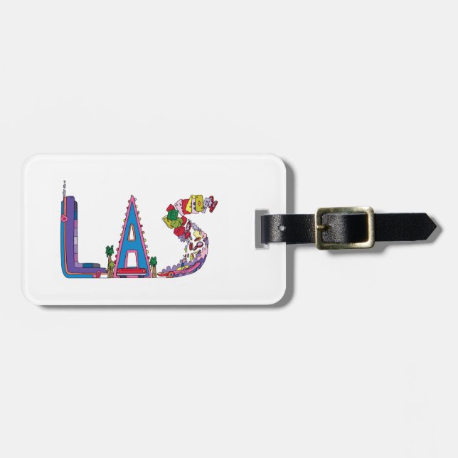 Luggage Tag | LAS VEGAS, NV (LAS) (Front Horizontal)
