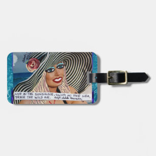 LUGGAGE TAG-LIVE IN THE SUNSHINE, SWIM IN THE SEA TAG