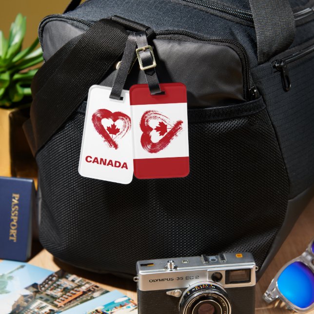 Luggage Tag Love Canada (Front & Back)