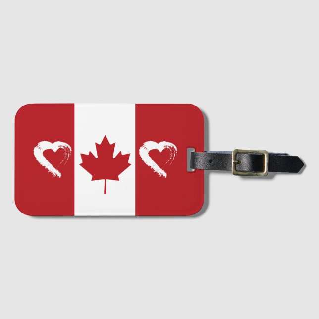 Luggage Tag Love Canada (Front Horizontal)