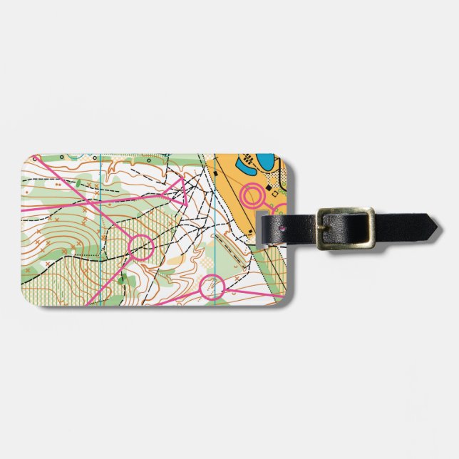 Luggage Tag - orienteering map (Front Horizontal)