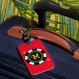 Luggage Tag - Poker Personalised (add initial)