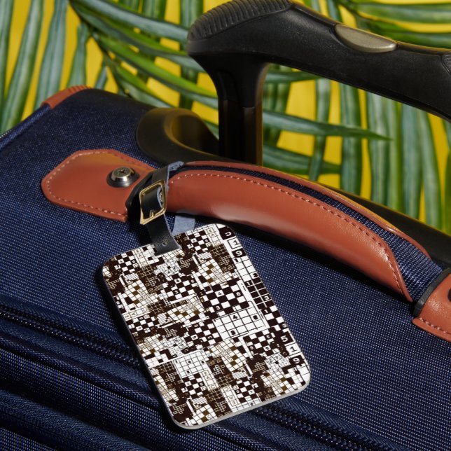 Luggage Tag  puzzle pattern (Front Insitu 1)