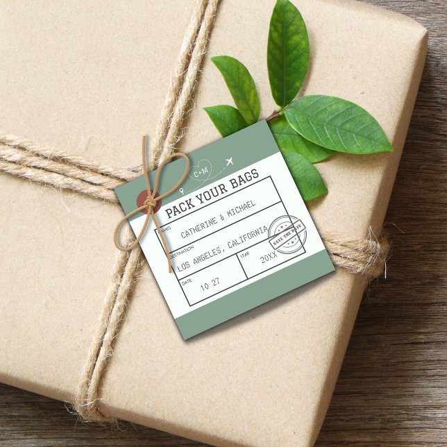 Luggage Tag Save The Date (Creator Uploaded)