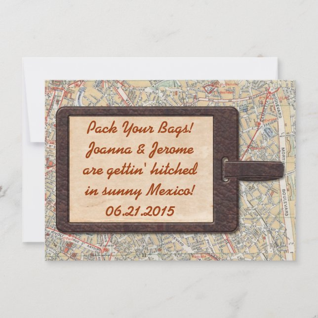 Luggage Tag Save The Date (Front)