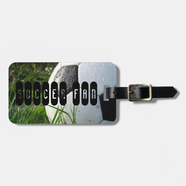 Luggage Tag Soccer Fan  (Front Horizontal)