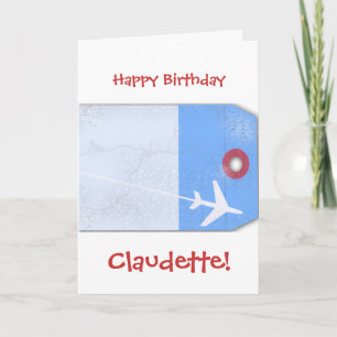 Luggage Tag Style Card