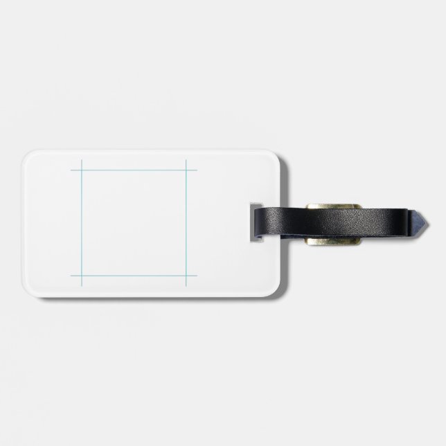 Luggage Tag Template (Back Horizontal)
