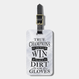 Luggage Tag Template Soccer Goalie Quote