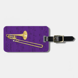 Luggage Tag - Trombone (bass) - Choose colour