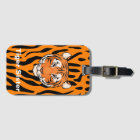 Luggage tag w/Address slot "Tiger Sister" theme