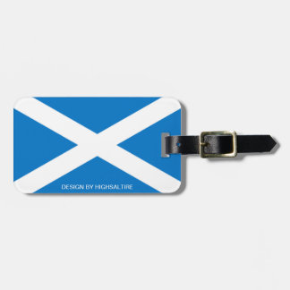 Luggage Tag w/ leather saltire by highsaltire