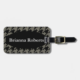 Luggage Tag w/ leather strap - Any Colour