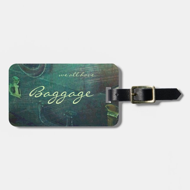 Luggage tag - we all have baggage (Front Horizontal)