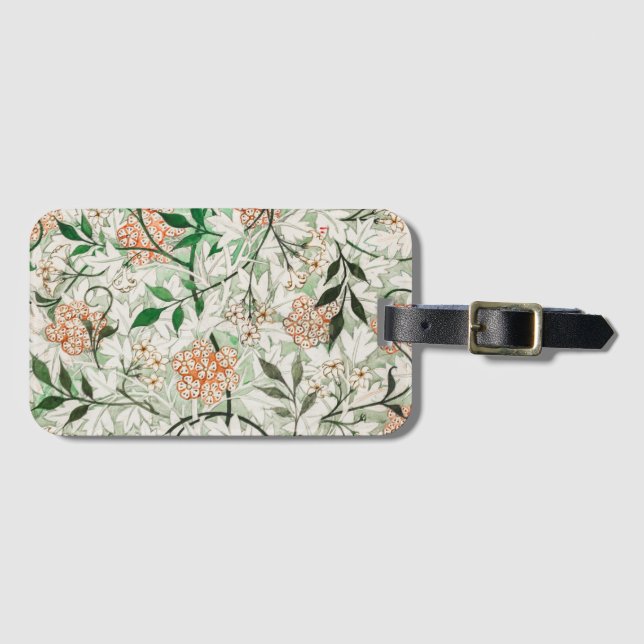 LUGGAGE TAG : WILLIAM MORRIS: JASMINE (Front Horizontal)