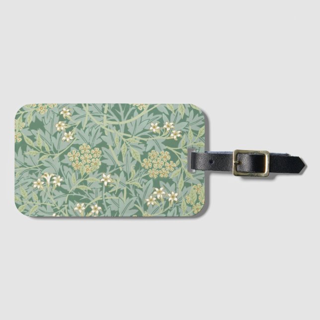 LUGGAGE TAG : WILLIAM MORRIS : JASMINE (Front Horizontal)