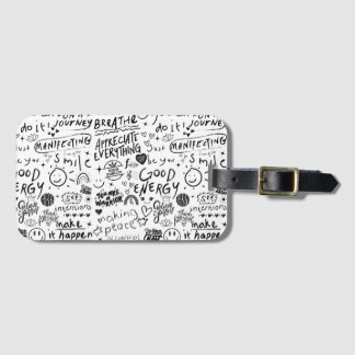 LUGGAGE TAG WITH AFFIRMATIONS