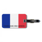 Luggage Tag with Flag of France