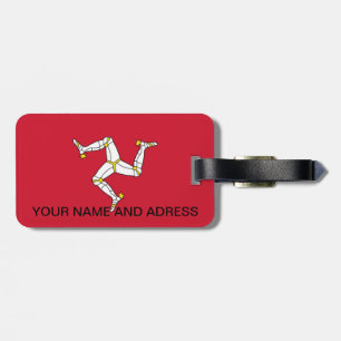 Luggage Tag with Isle of Man Flag, United Kingdom