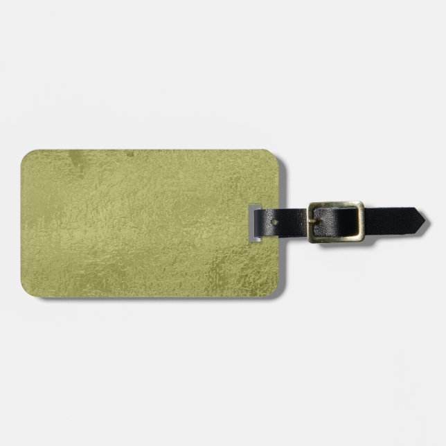 Luggage Tag with Leather Strap (Front Horizontal)