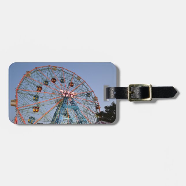 Luggage Tag: Wonder Wheel at Coney Island Tag (Front Horizontal)