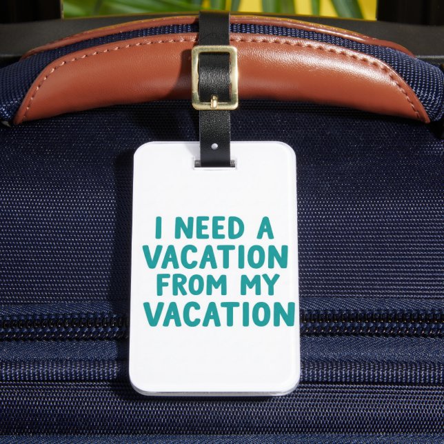 Luggage tags funny, funny quote (Front Insitu 2)