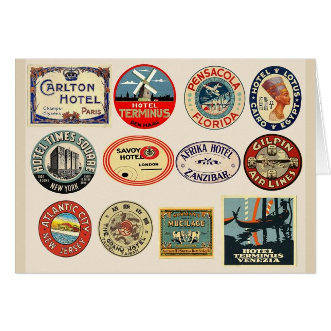 Luggage Travel Stickers (Front Horizontal)