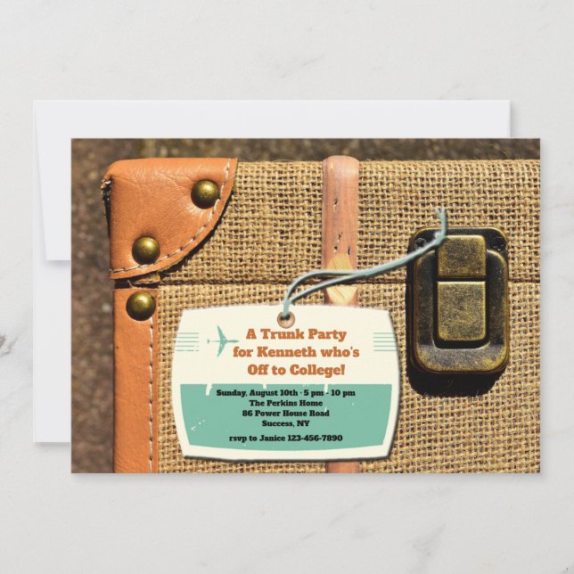 Luggage with Tag Invitation (Front)