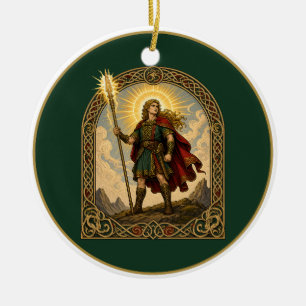 Lugh of the Long Arm Ceramic Ornament