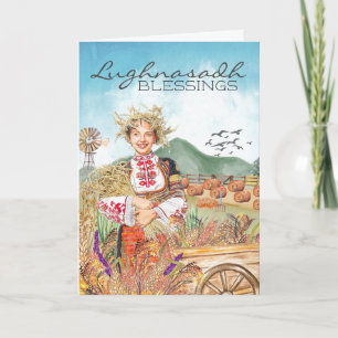 Lughnasadh Farm Harvest Holiday Card