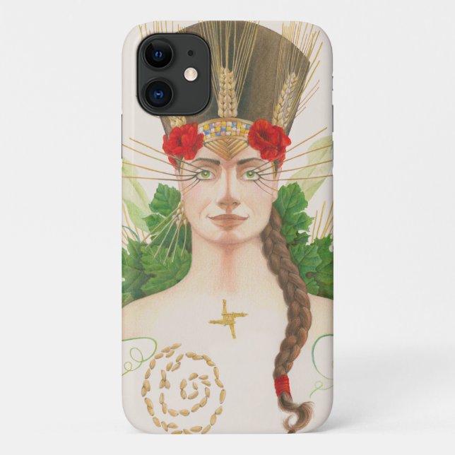 Lughnasadh Goddess Portrait Case-Mate iPhone Case (Back)