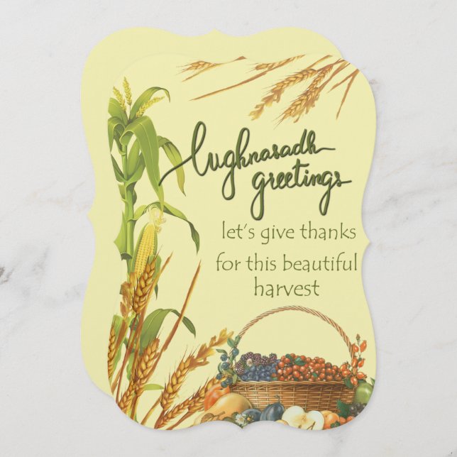 Lughnasadh greetings card (Front/Back)