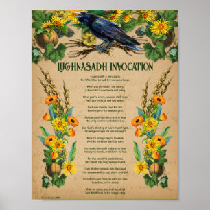 LUGHNASADH INVOCATION PRAYER POSTER