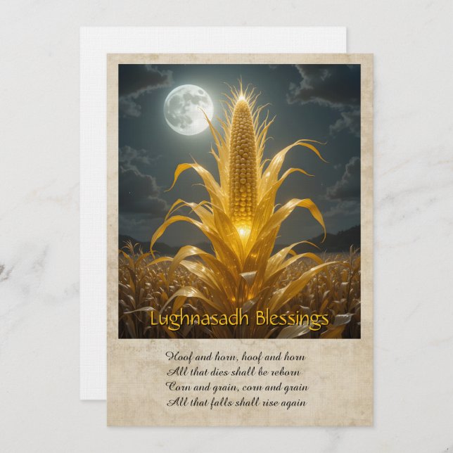 Lughnasadh Lammas Greeting Card (Front/Back)